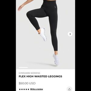 Gymshark Flex High Waisted Leggings - Black